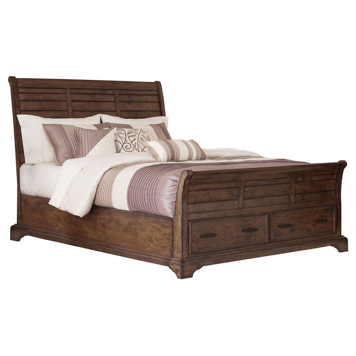 Elk Grove Queen Storage Bed Vintage Bourbon image