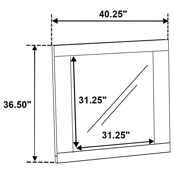 Hyland Dresser Mirror - De Avenue Furniture