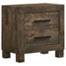 Woodmont 2-drawer Nightstand Rustic Golden Brown image