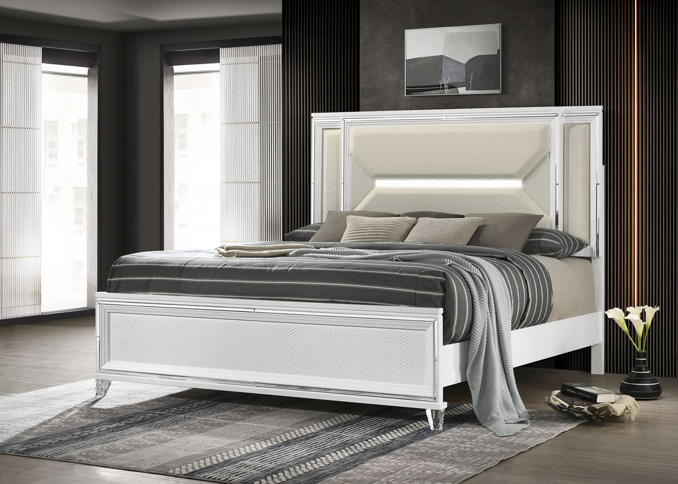 Marmore Eastern King Bed - De Avenue Furniture