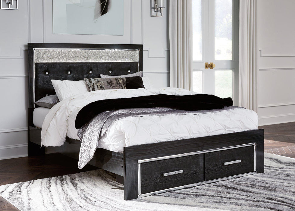 Kaydell Upholstered Panel Storage Bed - De Avenue Furniture