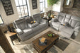 Mitchiner Reclining Sofa with Drop Down Table - De Avenue Furniture