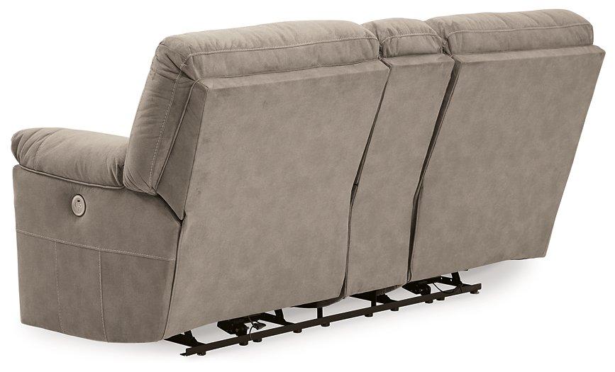 Cavalcade Power Reclining Loveseat with Console - De Avenue Furniture
