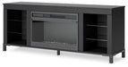 Cayberry 60" TV Stand with Electric Fireplace - De Avenue Furniture