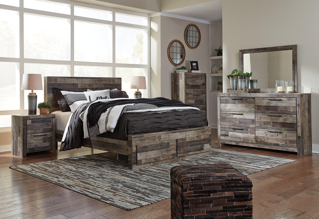Derekson Bed with 2 Storage Drawers - De Avenue Furniture