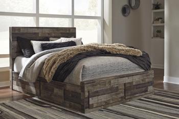 Derekson Bed with 4 Storage Drawers - De Avenue Furniture