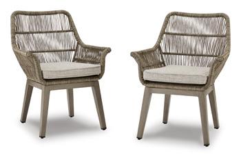 Beach Front Arm Chair with Cushion (Set of 2)