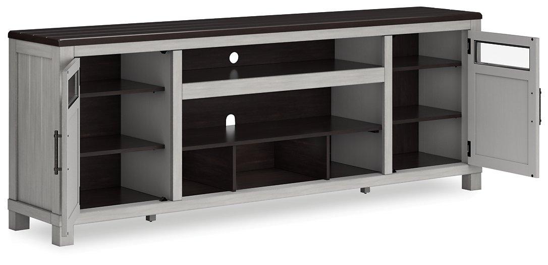 Darborn 88" TV Stand with Electric Fireplace - De Avenue Furniture