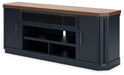 Landocken 83" TV Stand with Electric Fireplace - De Avenue Furniture
