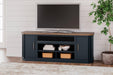 Landocken 83" TV Stand with Electric Fireplace - De Avenue Furniture