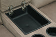 Cavalcade Power Reclining Loveseat with Console - De Avenue Furniture