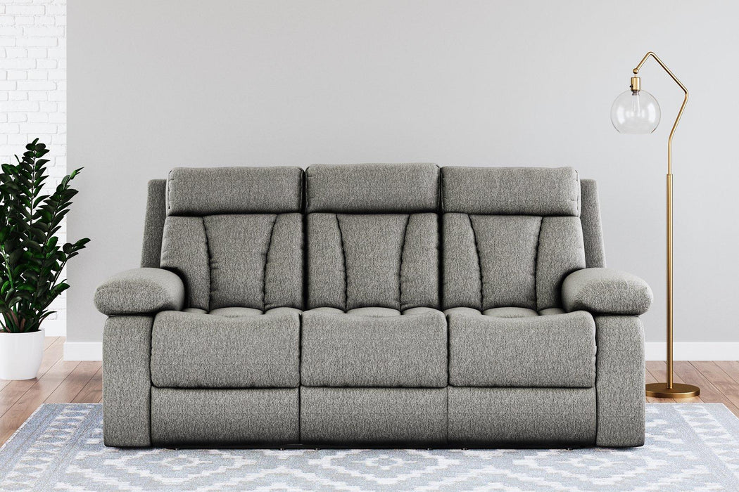 Mitchiner Reclining Sofa with Drop Down Table - De Avenue Furniture