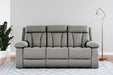 Mitchiner Reclining Sofa with Drop Down Table - De Avenue Furniture