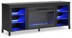 Cayberry 60" TV Stand with Electric Fireplace - De Avenue Furniture