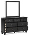 Lanolee Dresser and Mirror - De Avenue Furniture