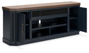Landocken 83" TV Stand with Electric Fireplace - De Avenue Furniture