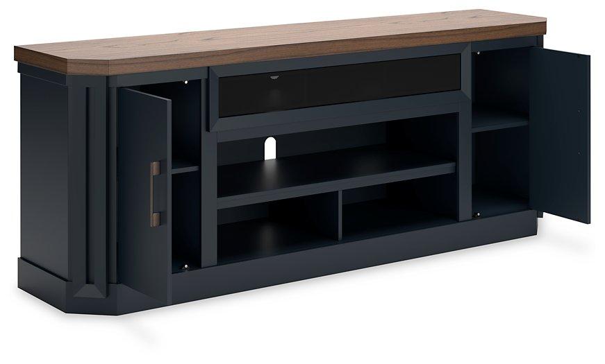 Landocken 83" TV Stand with Electric Fireplace - De Avenue Furniture