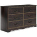 Glosmount Dresser and Mirror - De Avenue Furniture