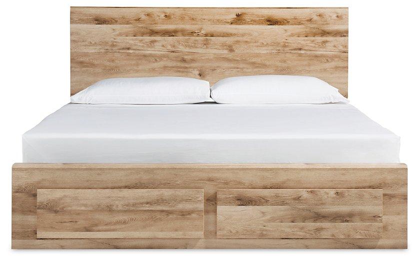 Hyanna Panel Storage Bed with 2 Under Bed Storage Drawer - De Avenue Furniture