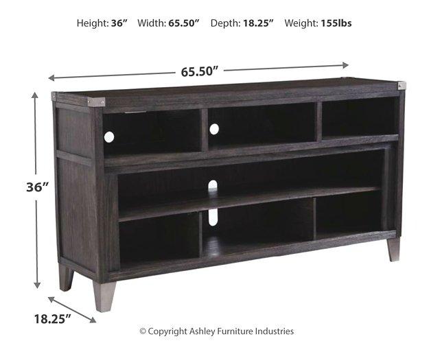 Todoe 65" TV Stand with Electric Fireplace - De Avenue Furniture