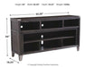 Todoe 65" TV Stand with Electric Fireplace - De Avenue Furniture