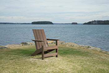 Emmeline Outdoor Adirondack Chairs with Tete-A-Tete Connector - De Avenue Furniture