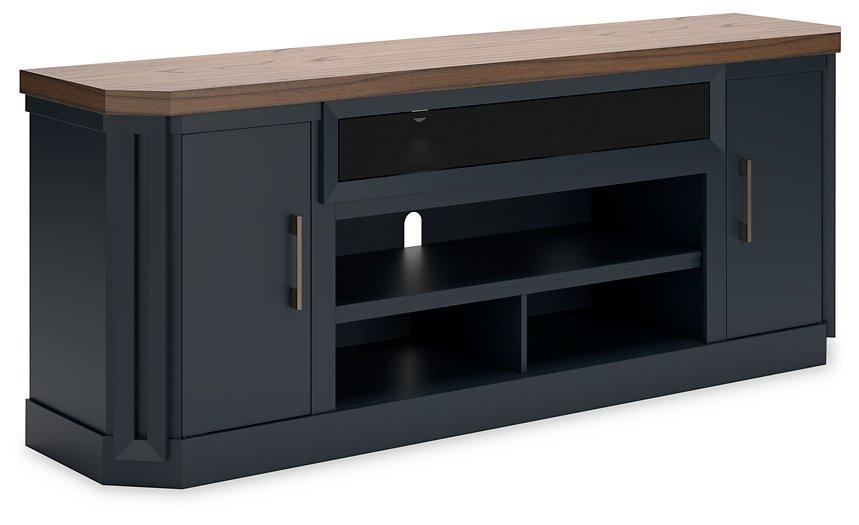 Landocken 83" TV Stand with Electric Fireplace - De Avenue Furniture