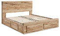 Hyanna Panel Storage Bed with 2 Under Bed Storage Drawer - De Avenue Furniture