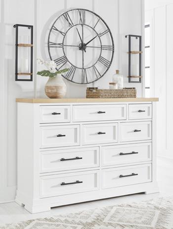 Ashbryn Dresser and Mirror - De Avenue Furniture