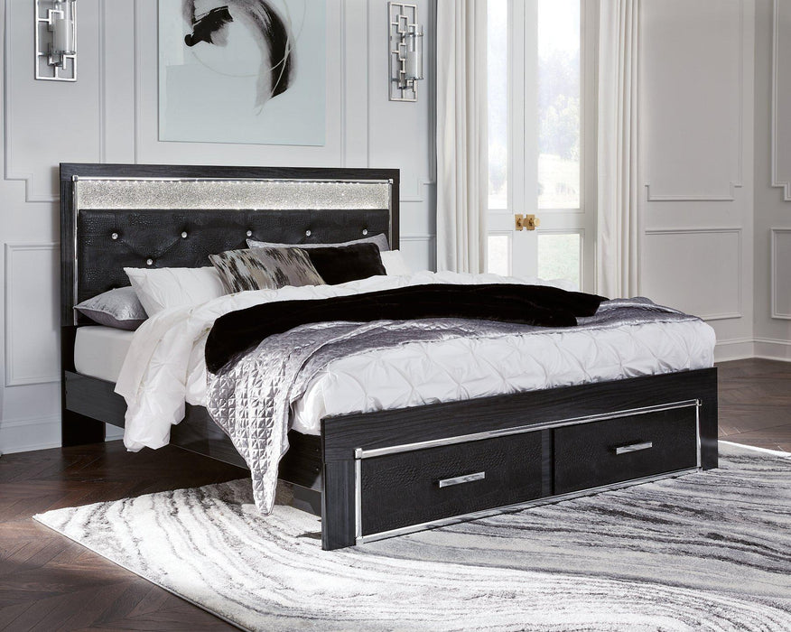 Kaydell Upholstered Panel Storage Bed - De Avenue Furniture