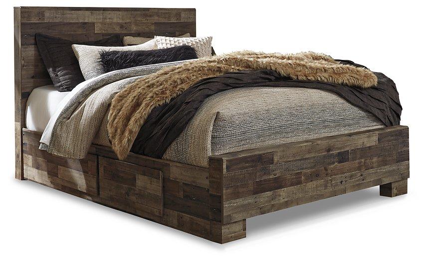 Derekson Bed with 2 Storage Drawers - De Avenue Furniture