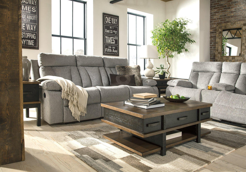 Mitchiner Reclining Sofa with Drop Down Table - De Avenue Furniture