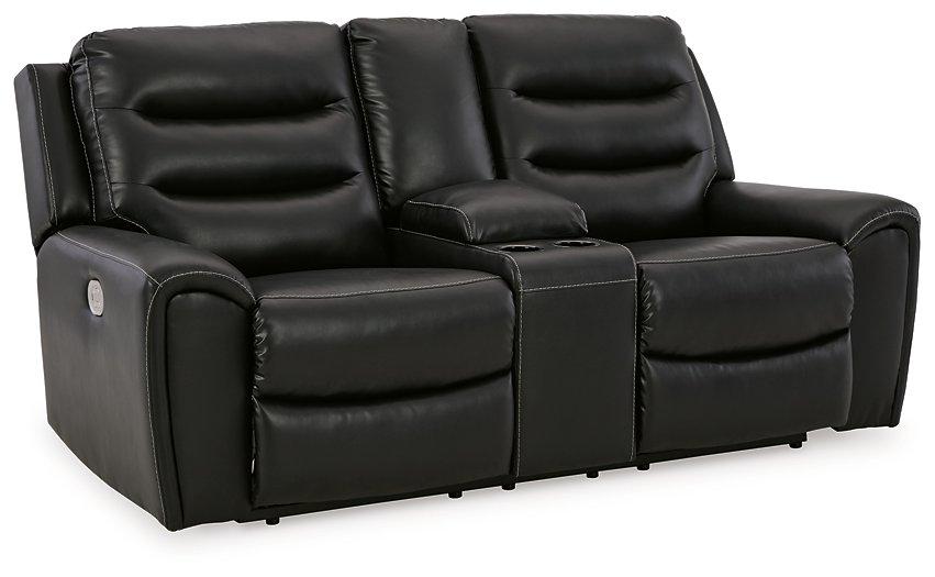 Warlin Power Reclining Loveseat with Console - De Avenue Furniture