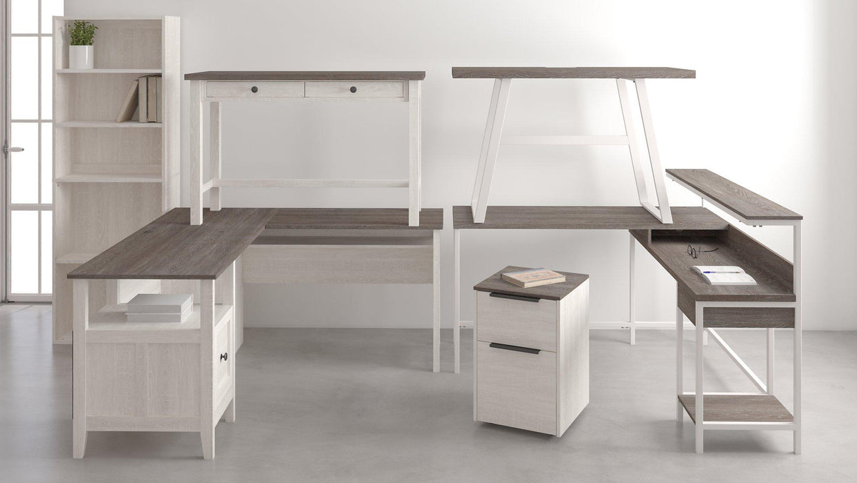 Dorrinson Home Office L-Desk with Storage - De Avenue Furniture