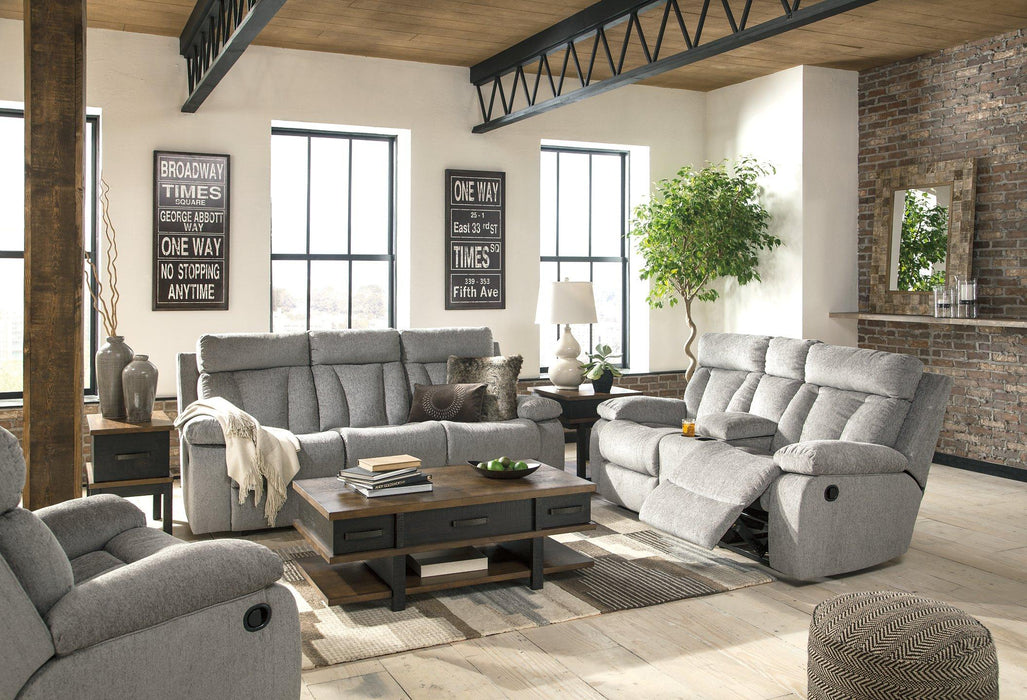 Mitchiner Reclining Loveseat with Console - De Avenue Furniture