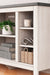 Dorrinson Corner TV Stand with Electric Fireplace - De Avenue Furniture