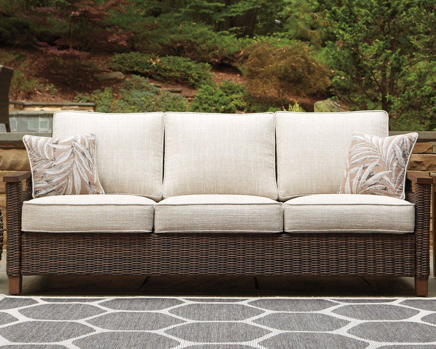 Paradise Trail Outdoor Sofa, Lounge Chairs and Fire Pit Table - De Avenue Furniture