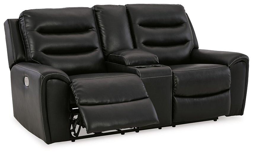 Warlin Power Reclining Loveseat with Console - De Avenue Furniture