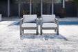 Amora Outdoor Lounge Chair with Cushion (Set of 2) - De Avenue Furniture