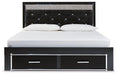 Kaydell Upholstered Panel Storage Bed - De Avenue Furniture