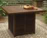 Paradise Trail Bar Table with Fire Pit - De Avenue Furniture