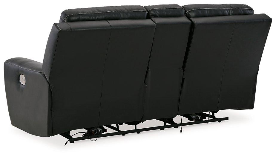 Warlin Power Reclining Loveseat with Console - De Avenue Furniture