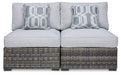 Harbor Court Armless Chair with Cushion (Set of 2) - De Avenue Furniture