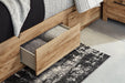 Hyanna Panel Storage Bed with 2 Under Bed Storage Drawer - De Avenue Furniture