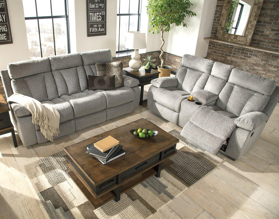 Mitchiner Reclining Sofa with Drop Down Table - De Avenue Furniture