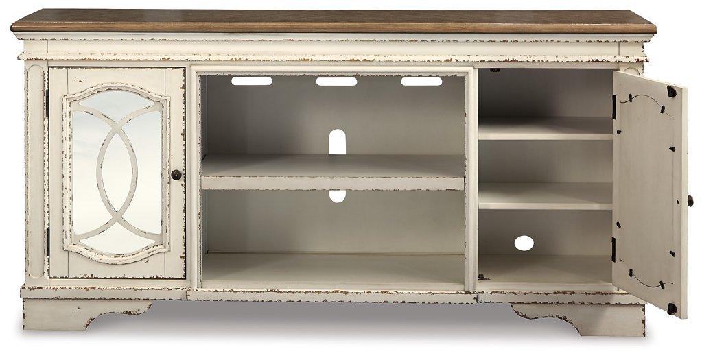 Realyn 74" TV Stand with Electric Fireplace - De Avenue Furniture