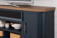 Landocken 83" TV Stand with Electric Fireplace - De Avenue Furniture