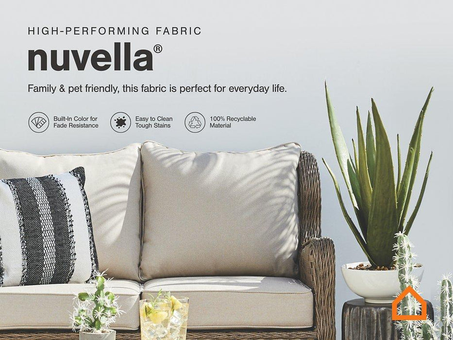 Paradise Trail Outdoor Sofa, Lounge Chairs and Fire Pit Table - De Avenue Furniture