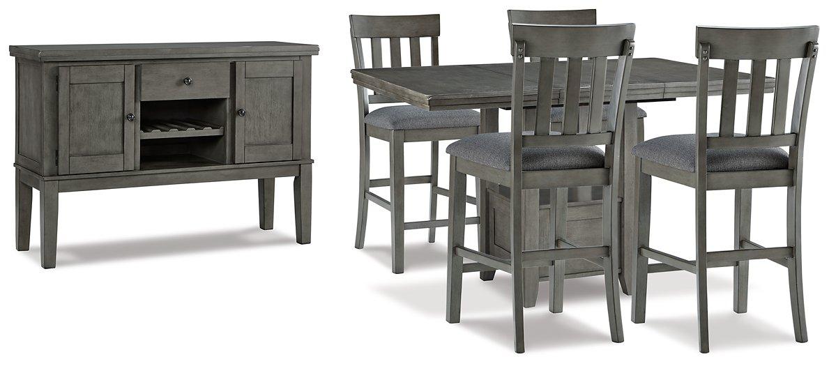 Hallanden Counter Height Dining Room Set - De Avenue Furniture