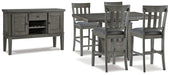 Hallanden Counter Height Dining Room Set - De Avenue Furniture
